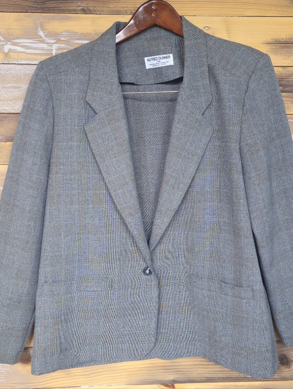 Womens Alfred Dunner Blazer Jacket L sz 14 Grey